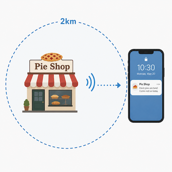 Mean Pies push notification preview